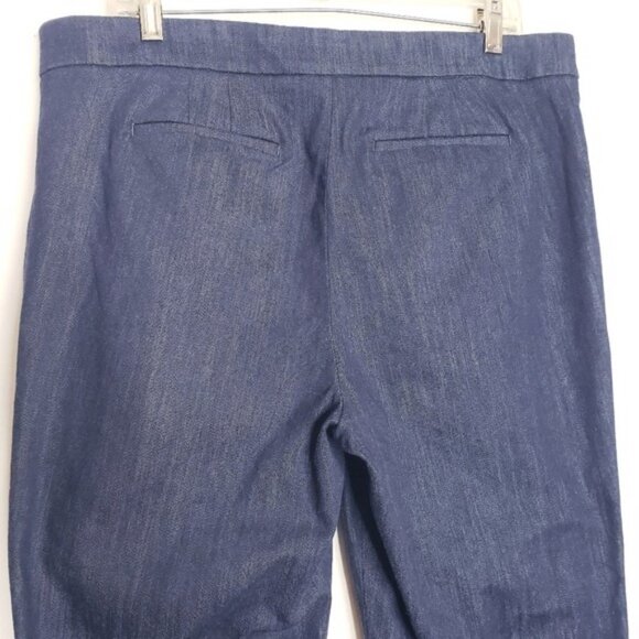 Talbots Blue Refined Denim Tapered Ankle Pants Women's Size 14 Petite Short - Picture 5 of 10